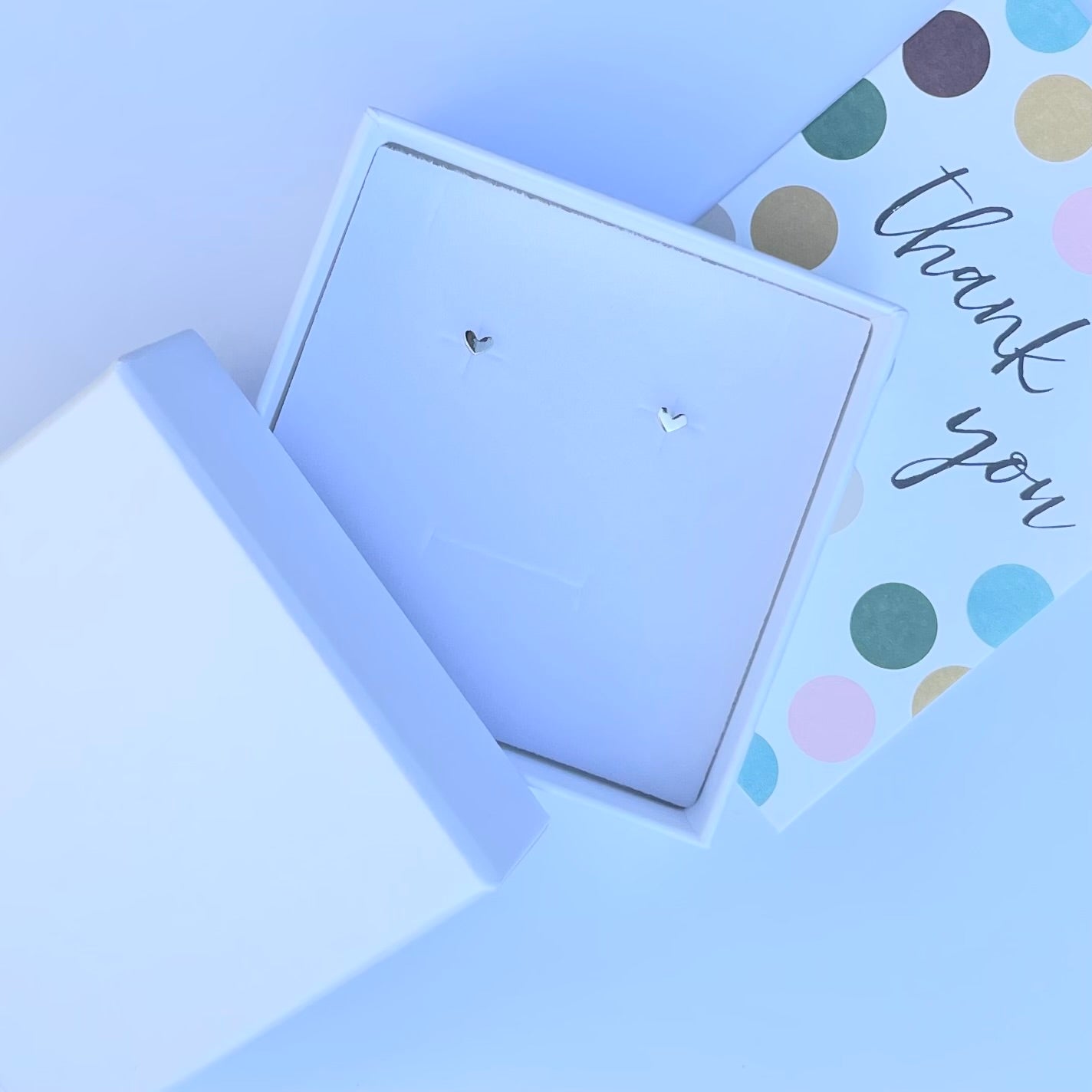 Sterling Silver Heart Stud Earrings