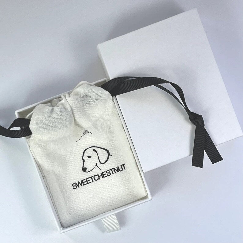 Silver Best Friends Bone Pendant Matching Dog Tag And Owner Necklace Set