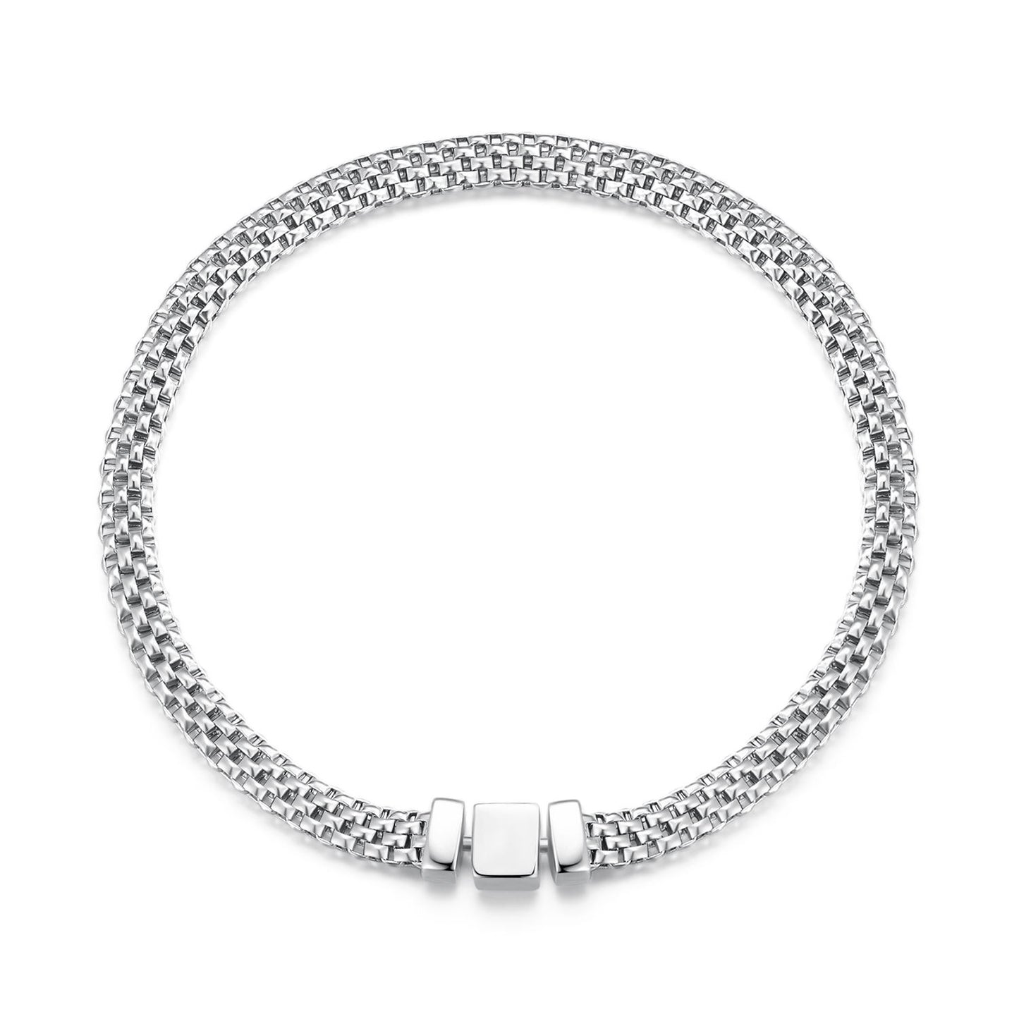 925 Sterling Silver Mesh Bracelet