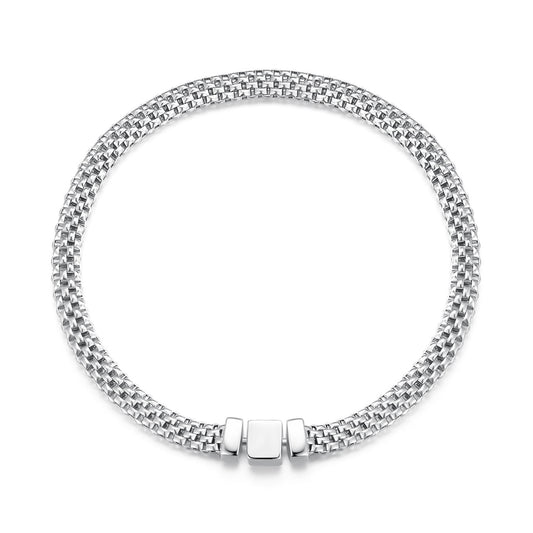 925 Sterling Silver Mesh Bracelet