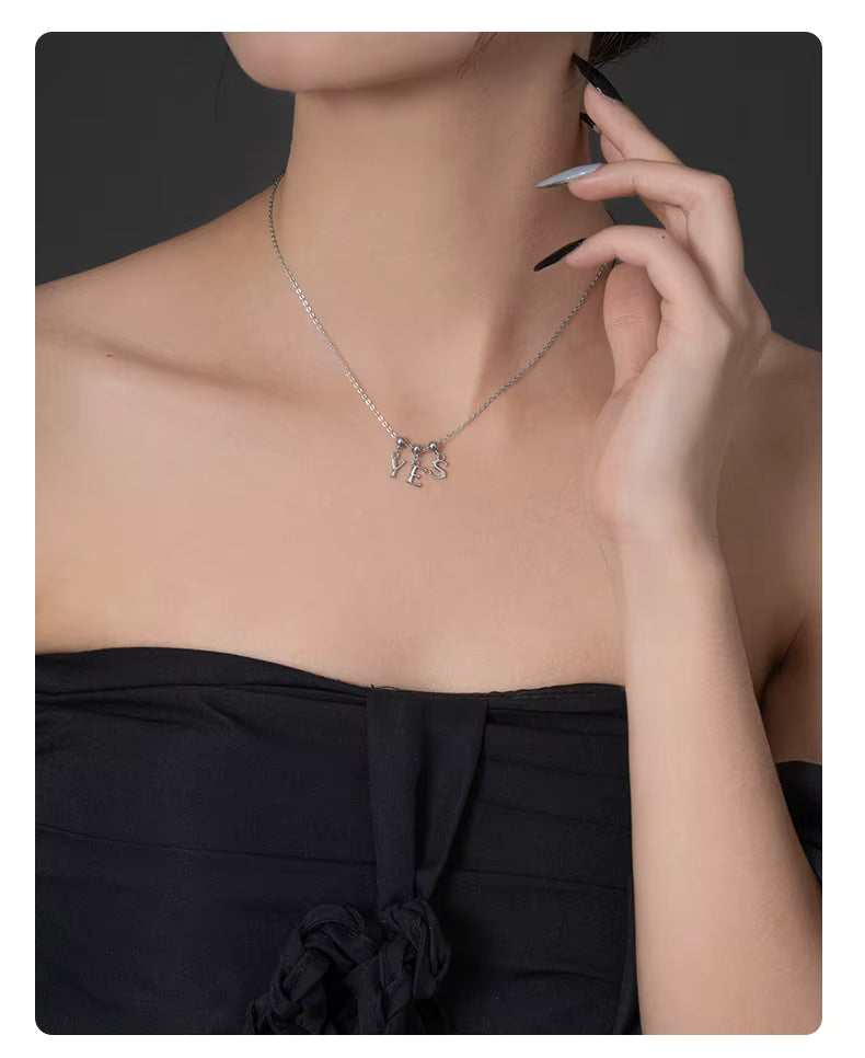 925 Sterling Silver A-Z Initial Letter Charm Pendant