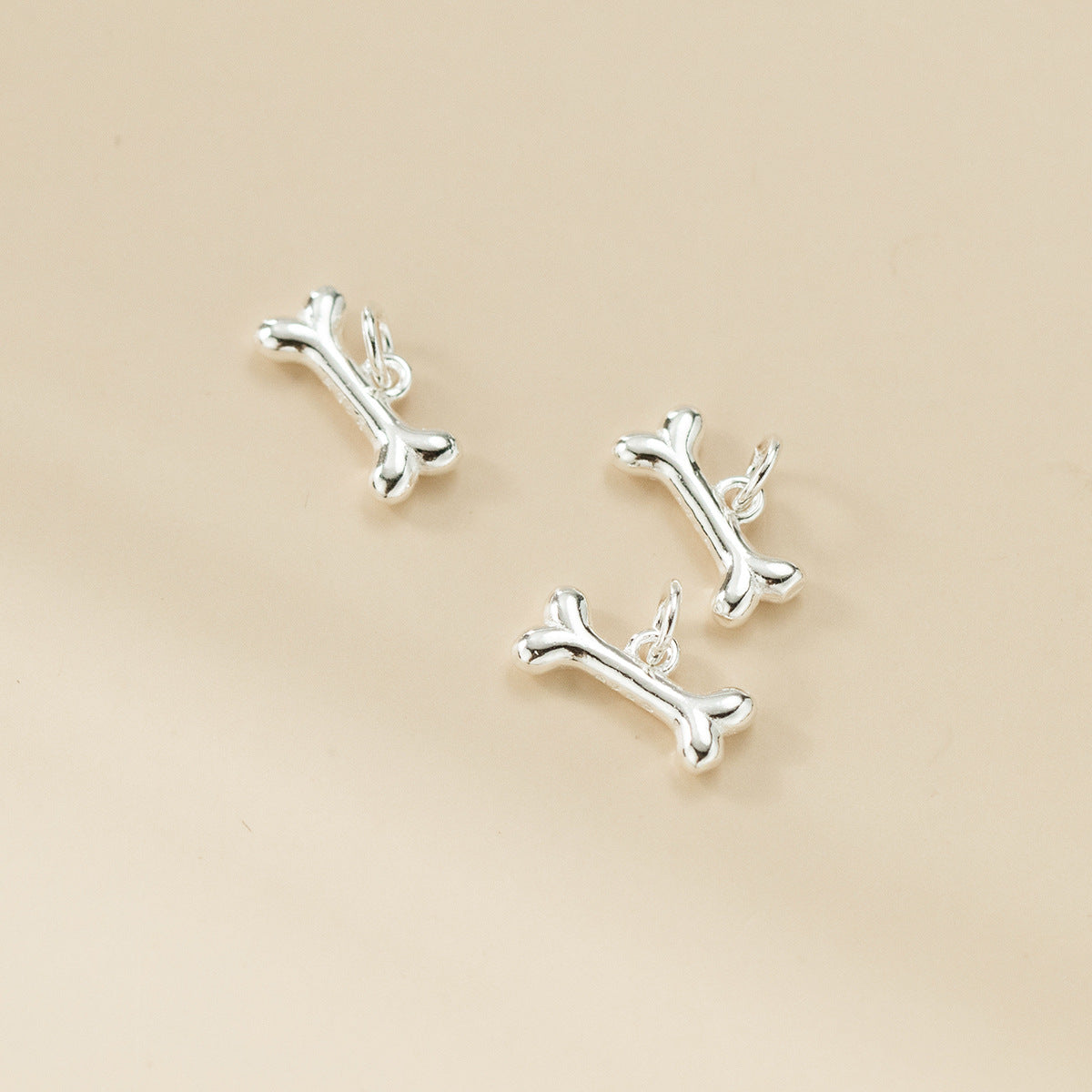 Sterling Silver Dog Bone Charm Pendant