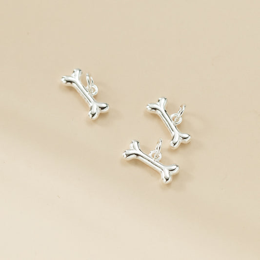 Sterling Silver Dog Bone Charm Pendant