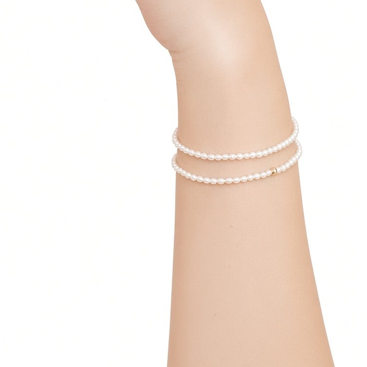 Natural Freshwater Rice Pearl Bracelet